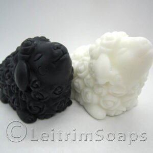 Pair of Sheep Soaps (Black & White)