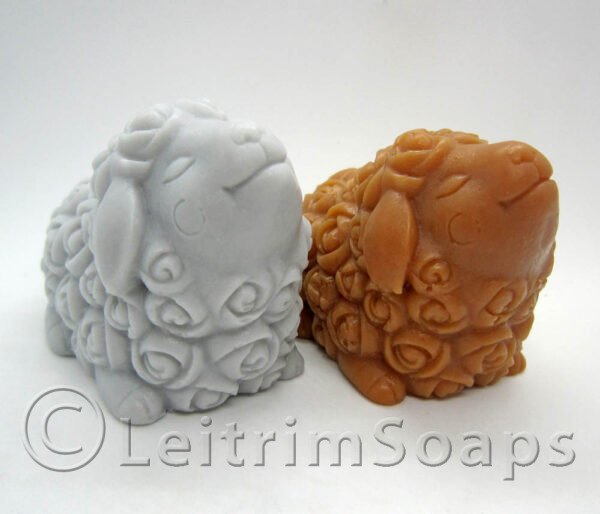 Pair of Sheep Soaps (Grey & Hazel)