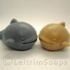Pair of Whale Soaps (Grey & Beige)