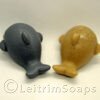 Pair of Whale Soaps (Grey & Beige)