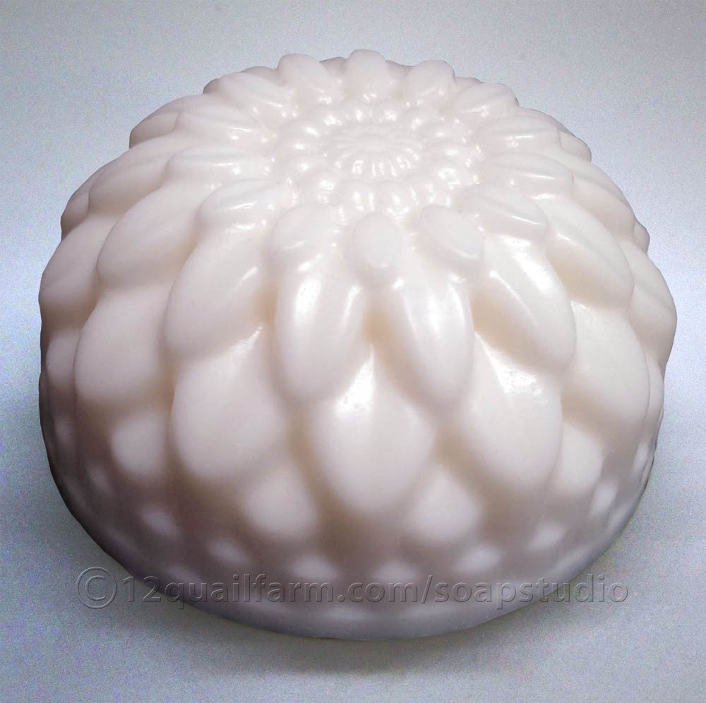 Dahlia Flower Soap (White)